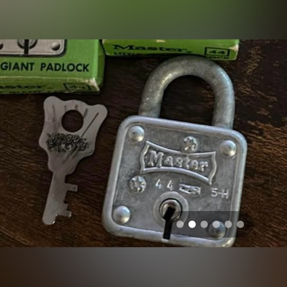 Vintage Master padlock Little Giant Padlocks #44 No. 44 suitcase lock travel